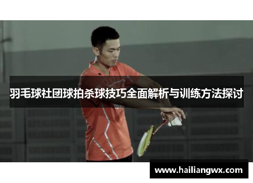 羽毛球社团球拍杀球技巧全面解析与训练方法探讨